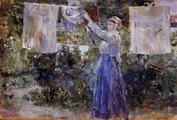 貝爾特 摩裡索特 Woman Hanging out the Wash